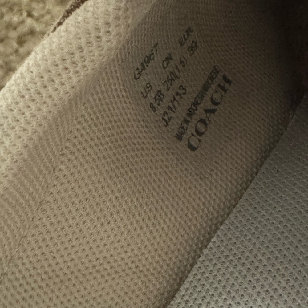 Coach Beige and White Sneakers - Picture 2 of 4